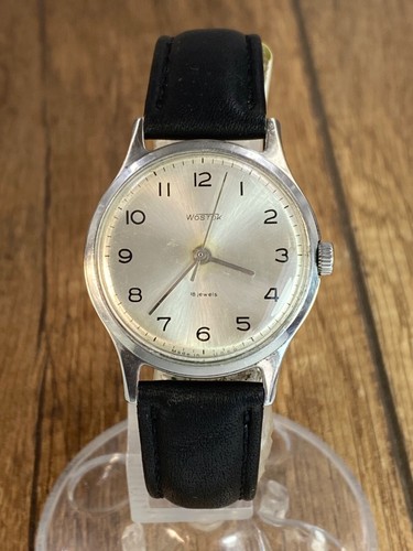 Vostok Edelstahl Mechanisch 18 Jewels Vintage Sowjetzeit Herrenuhr UdSSR - Bild 4 von 22