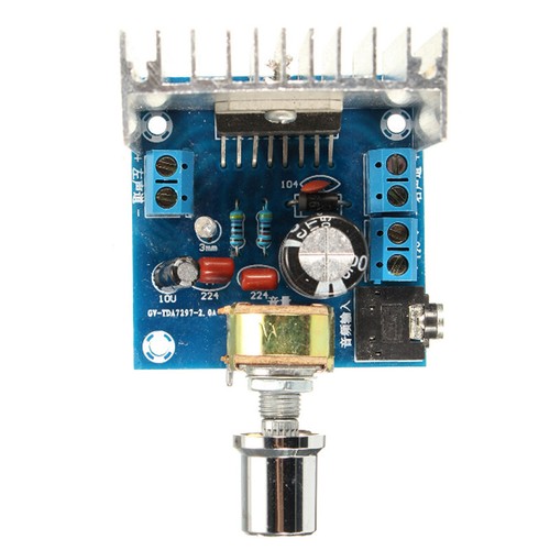 Everpert TDA7297 AC/DC12V 15W+15W 2 Canales Amplificador Audio Digital Platina Kit - Imagen 4 de 5