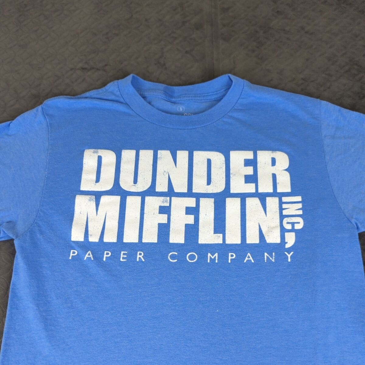 The Office Dunder Mifflin Logo Women's Black Short Sleeve Crew