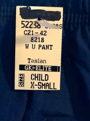 GK WARM UP CHILD X-SMALL NAVY TASLAN GYMNASTIC ATHLETIC PANTS Sz CXS NWT! - 第 4/7 張圖片