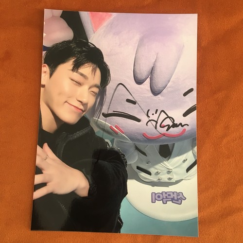 Foto autografiada de ATEEZ ateez SAN 5*7 colección K-POP 2024 regalos - Imagen 3 de 5