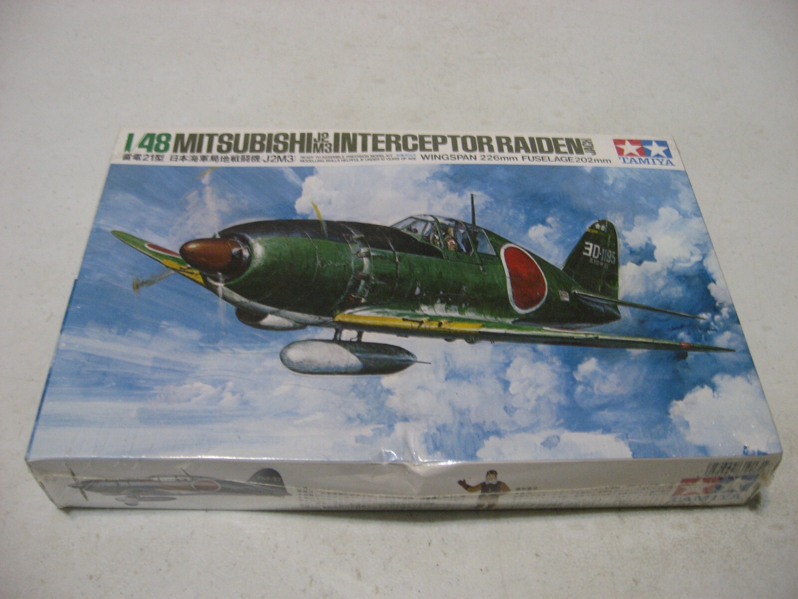 Tamiya Raiden Tamiya Mitsubishi J2M3 Interceptor Raiden Jack 1/48 Scale Model Kit ...