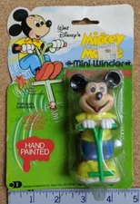 VINTAGE DURHAM Walt Disney MICKEY MOUSE Mini Winder Wind up POGO Stick NIB