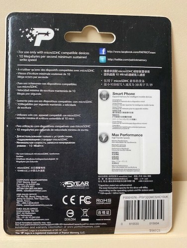 Patriot LX Series 32GB MicroSDHC_Memory Card_Professional - Picture 2 of 2