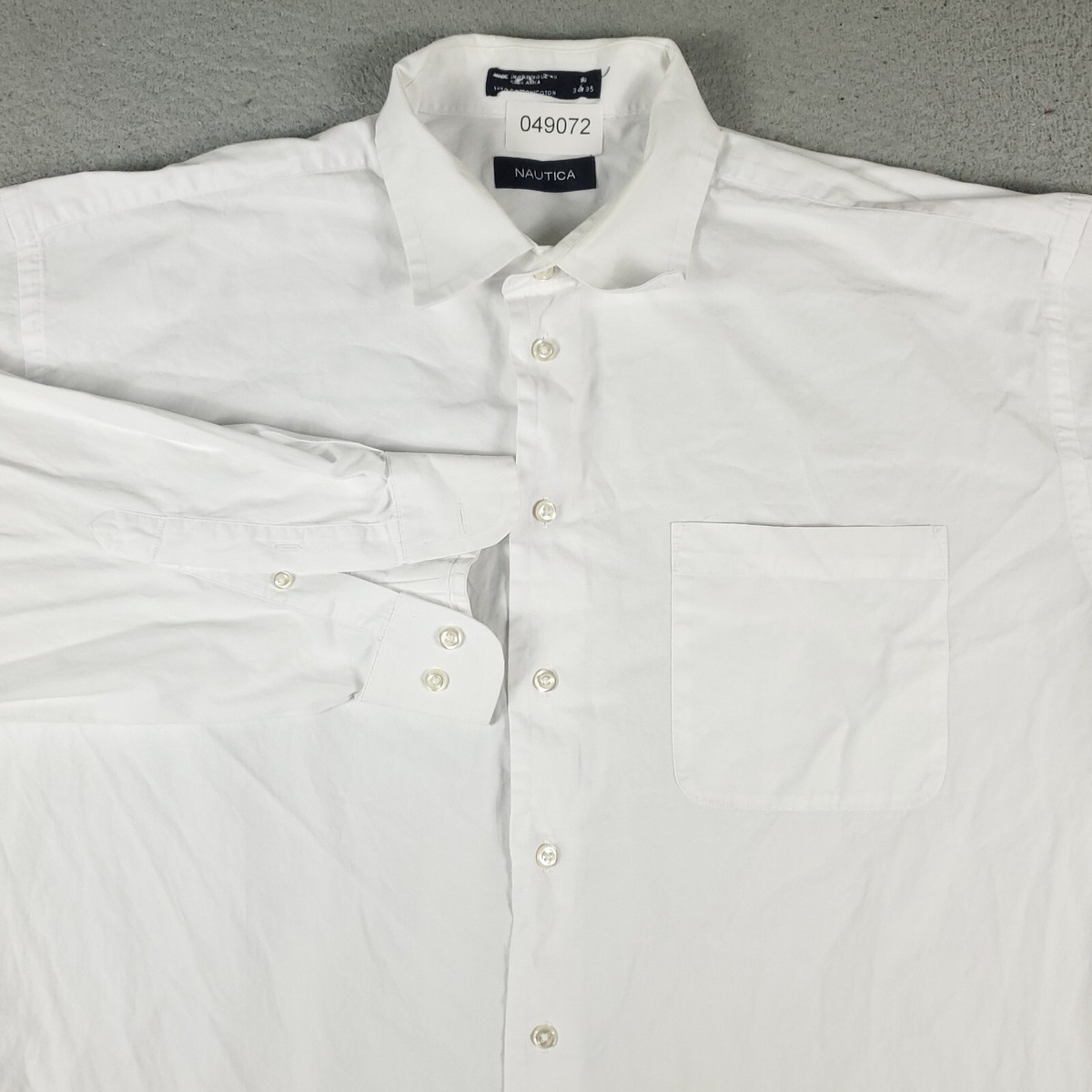 nautica white dress shirt Nautica Men's Slim-Fit Supershirt Dress Shirt - White