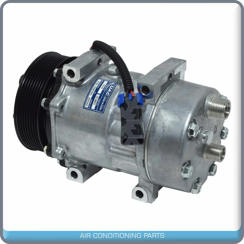 Compresor de aire acondicionado para Ford F650, F750 / Peterbilt 325, 330, 337 QU Foto 2 de 4