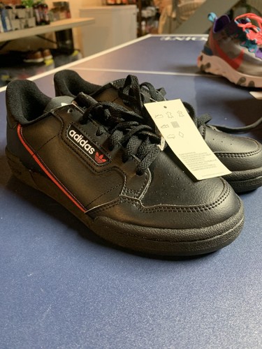 adidas CONTINENTAL 80 J Boys Kids Size 8 BLACK/SCARLET/NAVY F99786 | eBay