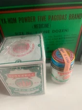 YA-HOM POWDER FIVE PAGODAS BRAND Herbal Traditional Thailand Herbs 25g.