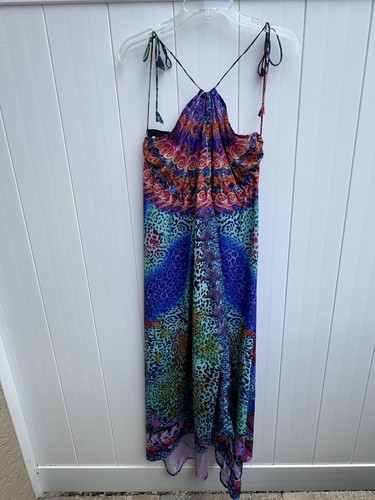 India Boutique Maxi Dress Womens One Size Rhinestones Boho Resort Starfish Beach - Picture 6 of 6