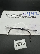 Silhouette 5227 40 6057 Titanium Purple Brown Rimless Eyeglasses Frames 21 140