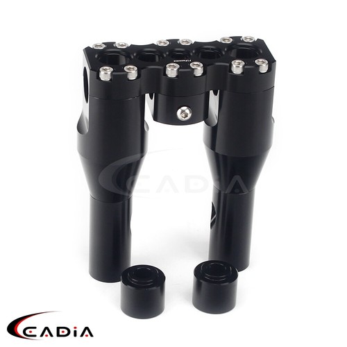 Juego de manillar y elevadores estilo club de 1" para Harley Dyna Softail Sportster elevador de 6" - Imagen 7 de 12