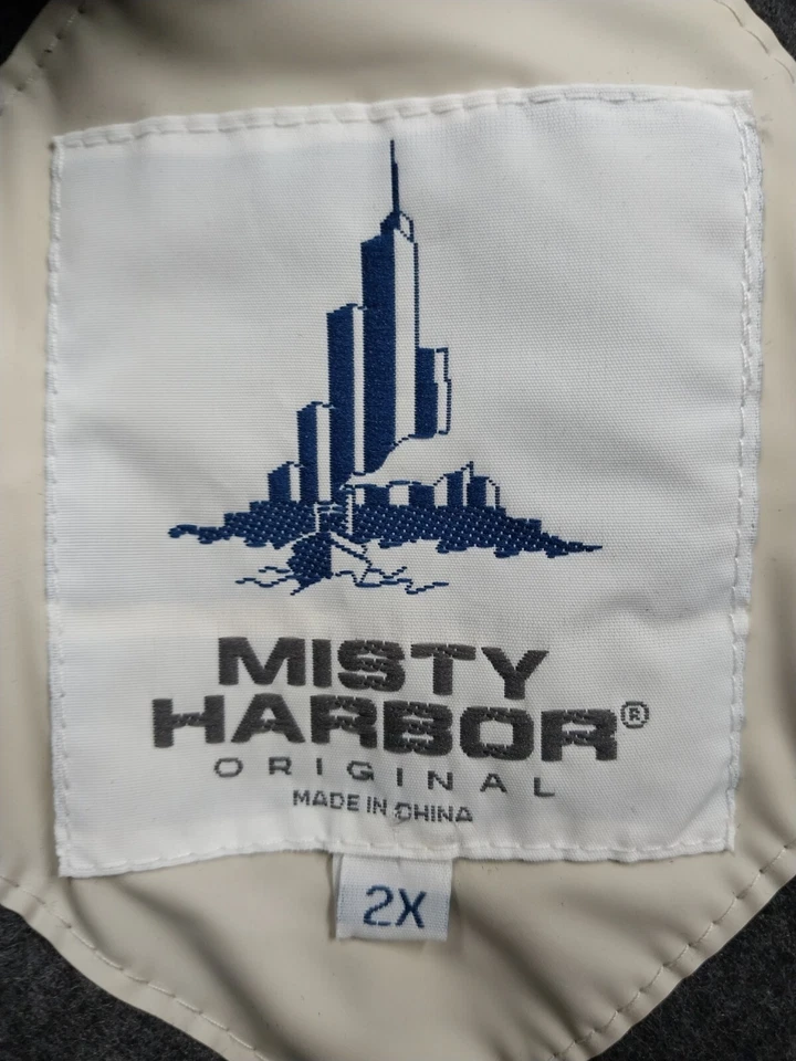 Jaqueta de chuva vintage Misty Harbor bronzeada forrada de lã feminina 2X encaixe frontal - Imagem 3 de 4