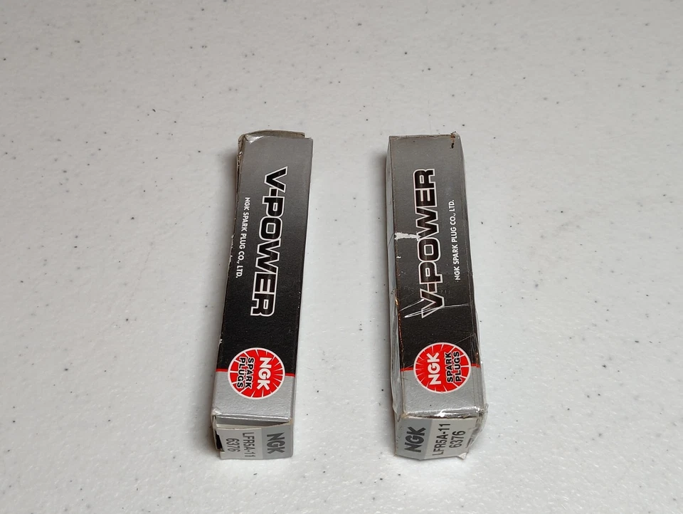 NEW 2 PCS NGK 6376 LFR5A-11 V-Power Spark Plugs for REC10YC4 K5RTM K16HR-U11 rm - Image 4 of 4