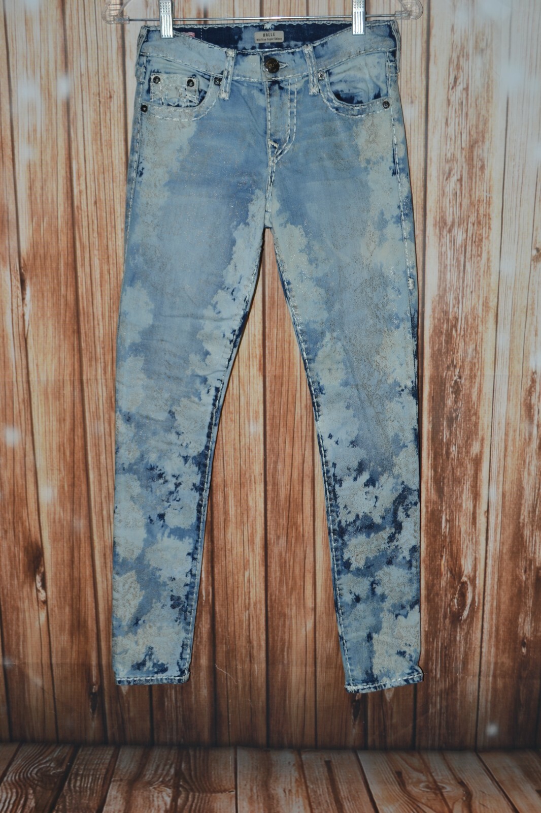 True Religion Women's Halle Super T Mid Rise Super Skinny Jeans Sz 25x29 thumbnail 4