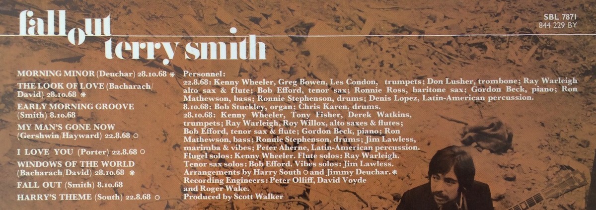 TERRY SMITH「FALL OUT」UKオリジナル盤/サバービア/ SCOTT WALKER] TERRY SMITH ~ FALL OUT ~ 1969 UK 8-TRACK