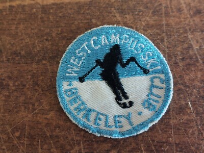 U of CA Berkeley West Campus Ski Club Vintage Patch