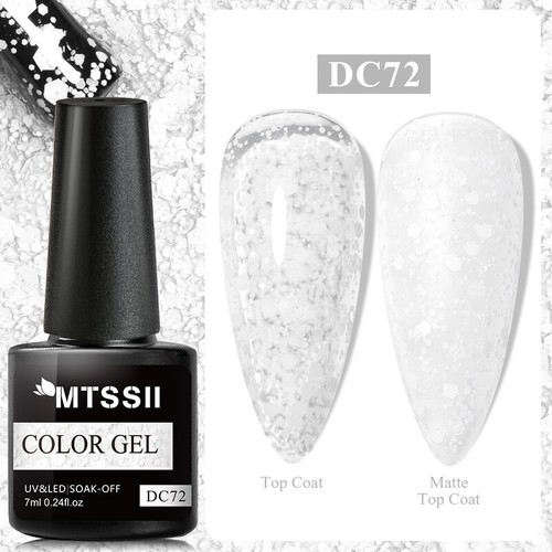 MTSSII 6ml Snowflakes Gel Nail Polish Soak off UV/LED Glitter Varnish Nails DIY - Picture 13 of 260