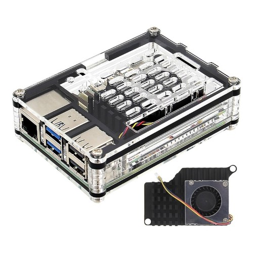 Stylish Cover Case with Built in Fan for RPI 5 Single Board Computer Protector - Bild 7 von 8