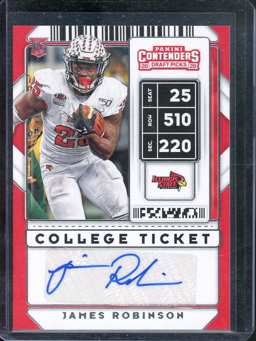 2020 Panini Contenders James Robinson Autograph Rookie RC #240 Illinois State