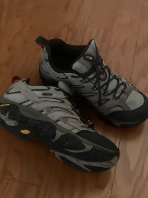 Merrell Men\'s Moab 2 Taupe and Black Trail Hiking Shoes 10 Male Merrell Men main image 3