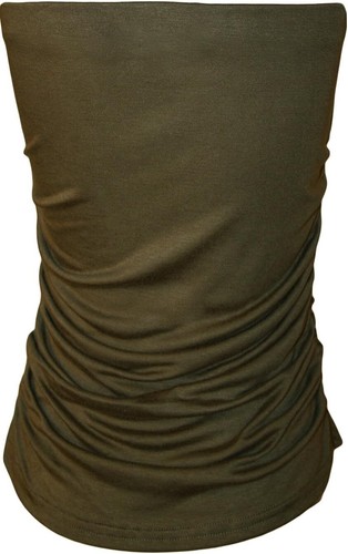Womens Strapless Ruched Boob Tube Ladies Sleeveless Plain Bandeau Top - Picture 16 of 45