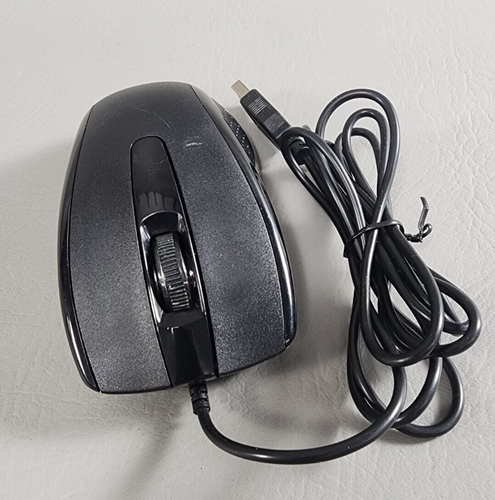 Targus Optical Wired Mouse Black Model AMU660 - Tested - Works - Picture 2 of 4