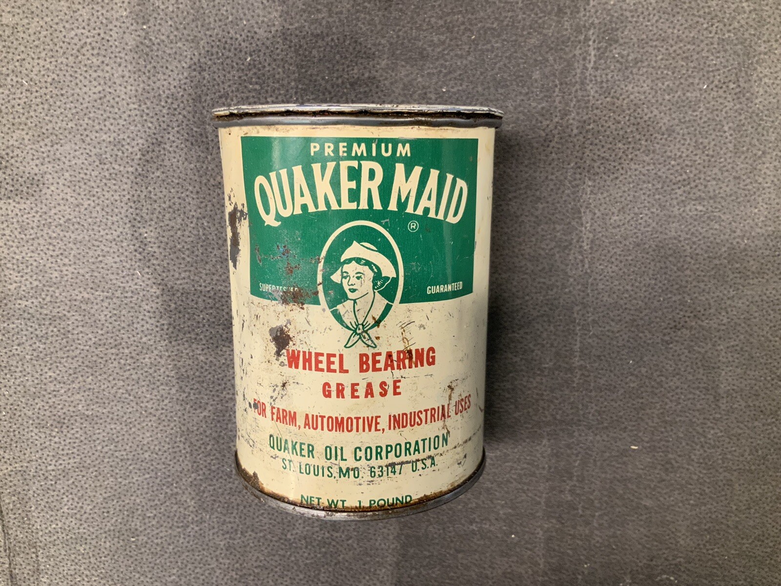 Vintage QUAKER OIL Quaker Maid Premium Wheel Bearing Grease 1 lb. Can Full eBay