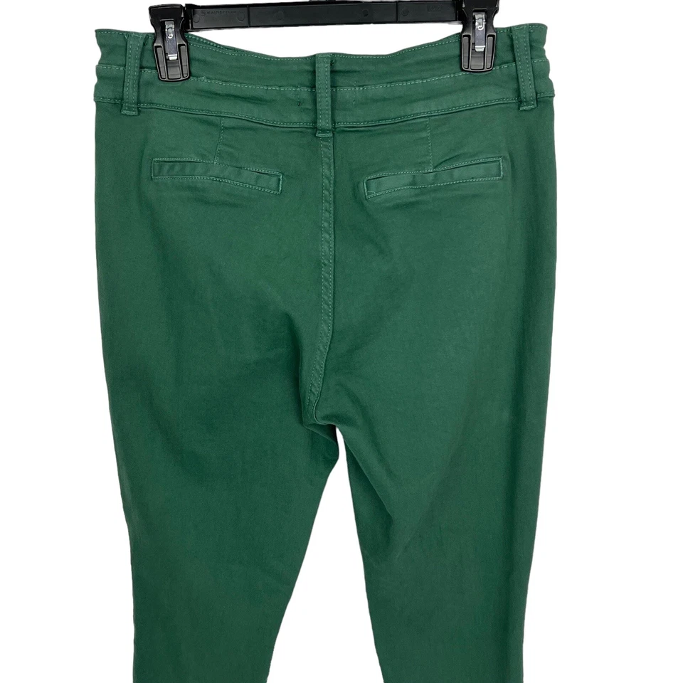 KUT FROM THE KLOTH Women’s Pants Sz 12 Color Green Pockets Flaw/Pucker Stretch - Image 4 of 4