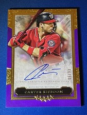 2020 Topps Five Star Carter Kieboom Purple Parallel Rookie AUTO RC /50 Nationals