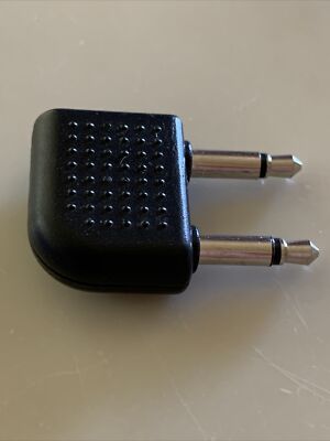 Vtg Audio Dual Prong Jack Delta Air Lines In flight SameDayHandling &Fast USPS
