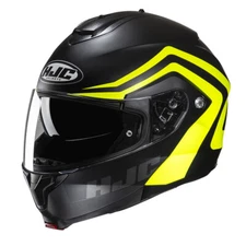 Modular Motorcycle Helmet HJC C91N NEPOS YELLOW MC3HSF YELLOW Flip Up Helmet