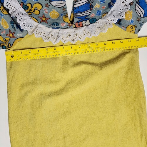 Vintage Mr Men Dress Handmade Girls Size 8-10 Years 1980s *Pilling Stain READ - Picture 13 of 16