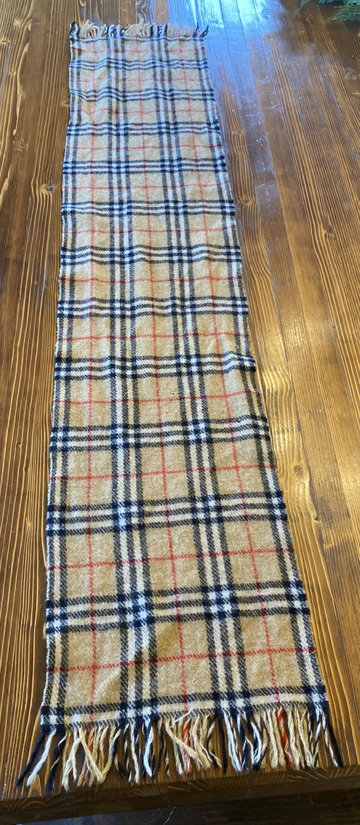 Vintage burberry scarf best sale label