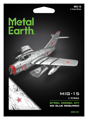 Fascinations Metal Earth MiG-15 Russian Soviet Jet Fighter 3D