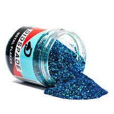 2oz Emerald Tide 0.015 Green Blue Shift Metal Flake - Solvent Resistant Glitter