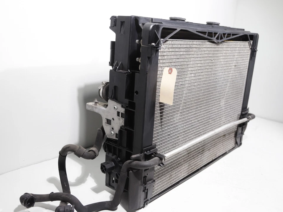 2014-2016 BMW 535I F10 N55 RADIATOR CONDENSER FAN ASSEMBLY SET OEM 🚗 101K Foto 2 de 4