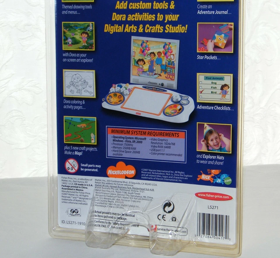 New - Fisher Price / Dora Arts & Crafts Digital Studio PC CD-Rom - Creative - Image 3 of 4