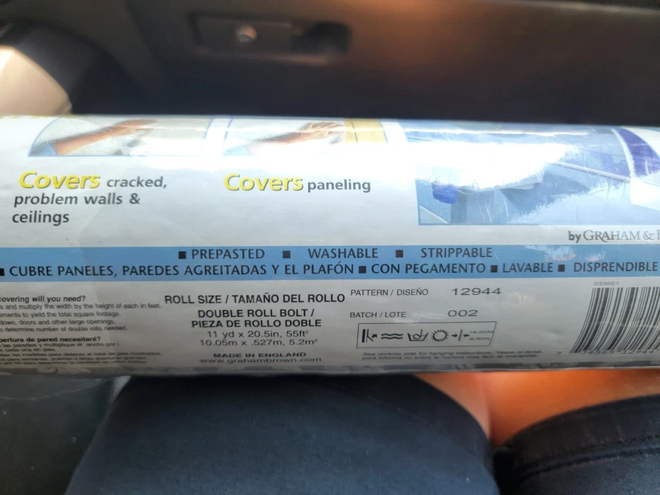 3 GRAHAM & BROWN COLOR TEXTURAS VINILO REVESTIMIENTO PARED DISENO 12944 GRIS/BLANCO Foto 4 de 4