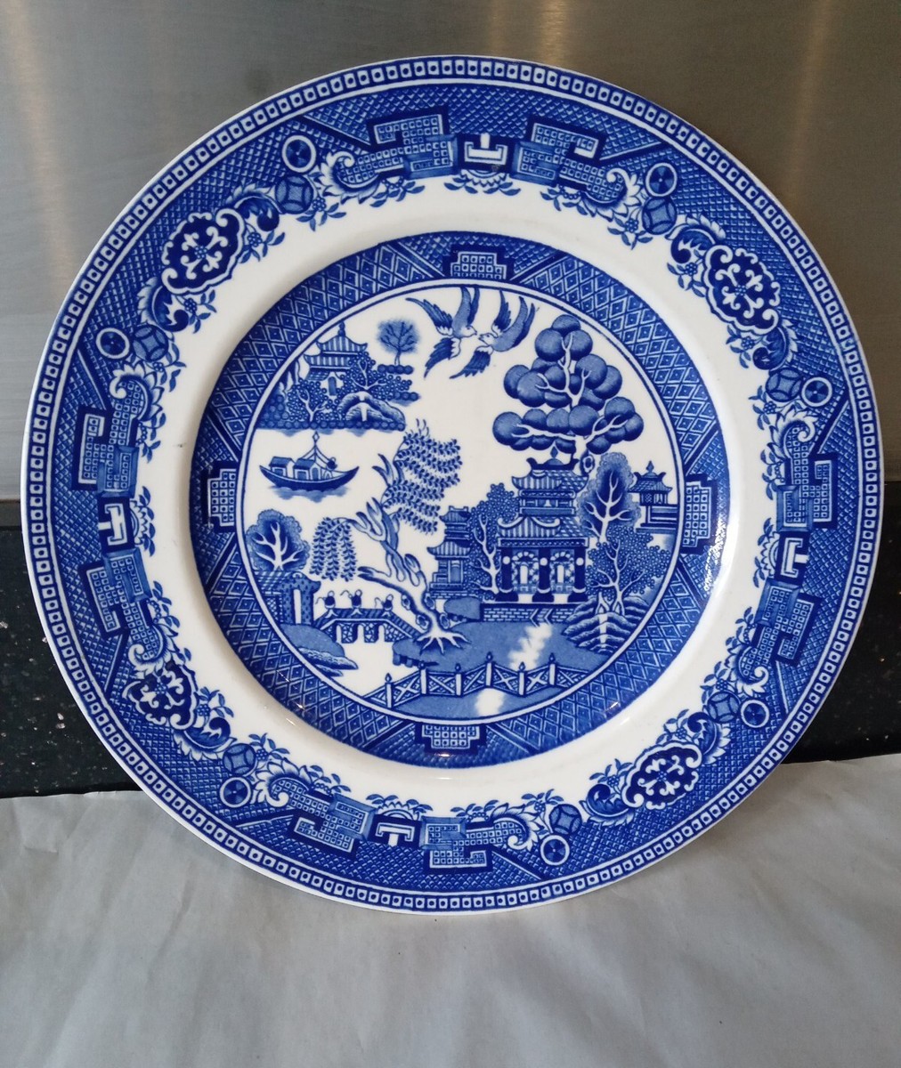 Alfred Meakin dinner plate Old Willow 91/2