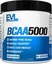 EVL Bcaas Amino Acids Powder - BCAA Powder Post Workout Recovery Drink and Stim