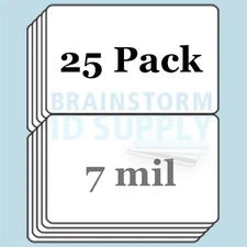 7 mil Credit Card(CR80) Size Butterfly Laminate Pouches for Teslin - 25 pack