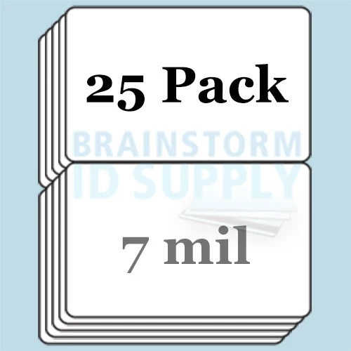 BRAINSTORM ID 7 mil Credit Card(CR80) Size Butterfly Laminate Pouches for Teslin - 25 pack