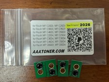 4 x Toner Chips for Ricoh MP C2003, C2004 ex,...