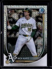 2025 Bowman Chrome Mega Box Nick Kurtz RC Refractor Rookie #93 Athletics