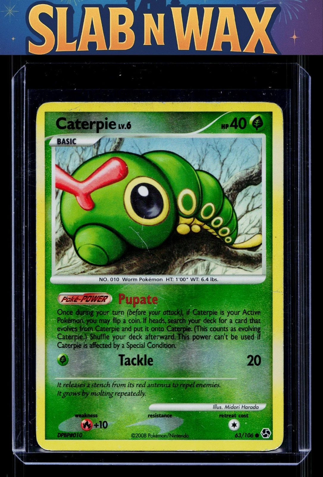 Pokemon tcg Great Encounters Caterpie #63/106
