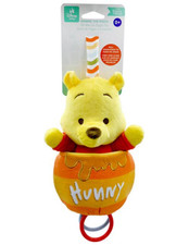     WINNIE THE POOH BEAR with Honey Pot 32cm13" JIGGLER Pull Down Soft Toy Baby