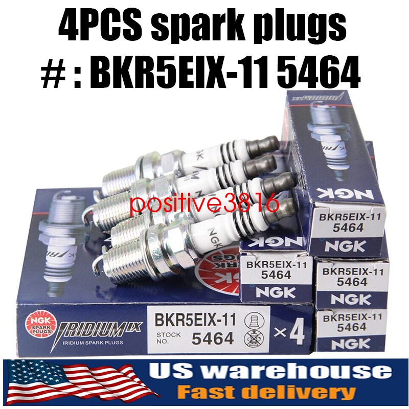 4 pcs NGK BKR5EIX-11 5464 Spark Plugs Iridium IX For Toyota Mitsubishi Mazda