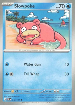 SLOWPOKE 018/131 COMMON PRISMATIC EVOLUTIONS POKEMON NEAR MINT