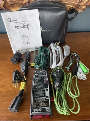 Ecos Model C7106  Accu-Test II Electrical Ground Continuity Tester Case Eecos