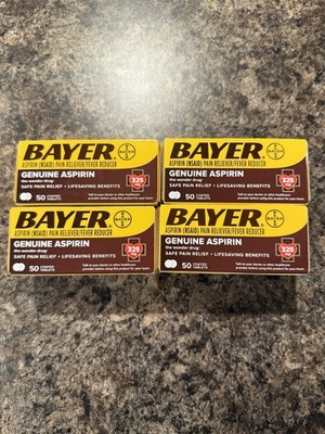 Bauer Asprin 325 Mg Extra Strength 50 Ct Lot Of 4
